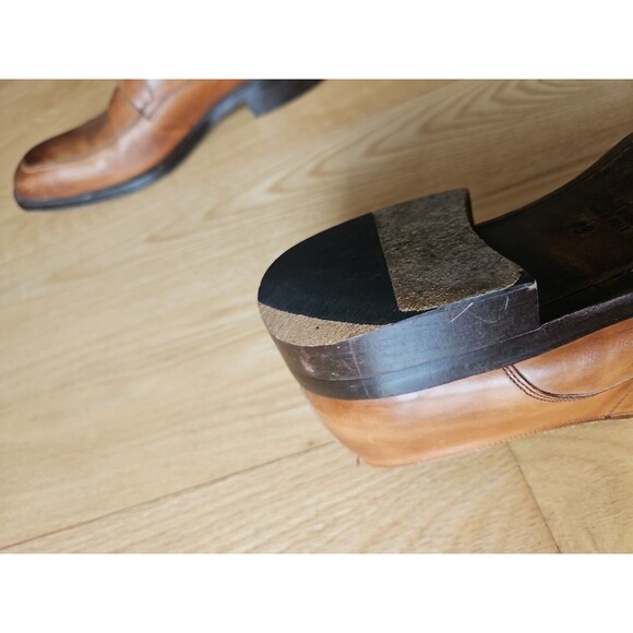 Cox & Wilson Tan Brown Leather Oxford Professor‎ Work Dress Shoes Mens size 43/9 - Picture 7 of 13